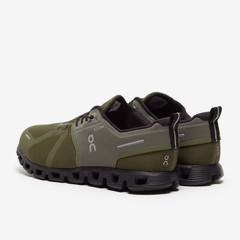 On Cloud Men's Olive Green & Black Cloud 5 Waterproof Sneakers |On Cloud In Lebanon
