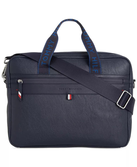 Tommy Hilfiger Men's Navy Pebble Briefcase |Tommy Hilfiger In Lebanon