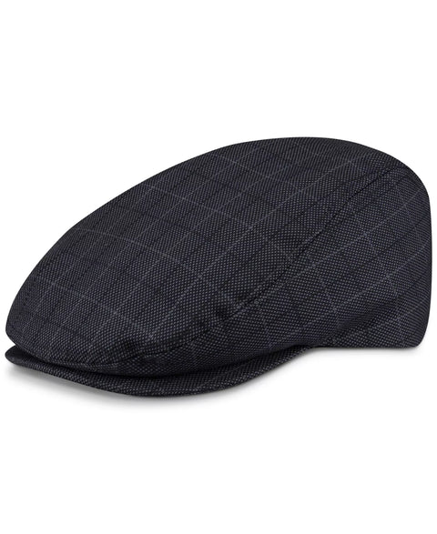 Kenneth Cole Reaction Men's Black Mesh Plaid Flat Top Ivy Cap | Kenneth Cole Reaction in Lebanon