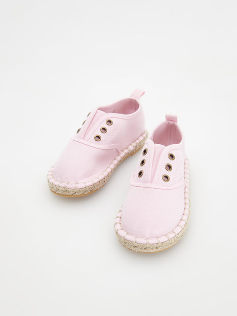 Reserved Baby Girl's Pink Cotton Slip-on Sneakers | Reserved In Lebanon