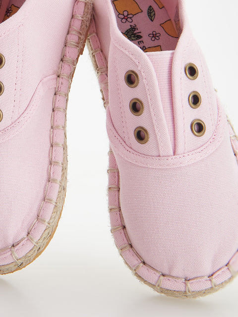 Reserved Baby Girl's Pink Cotton Slip-on Sneakers | Reserved In Lebanon