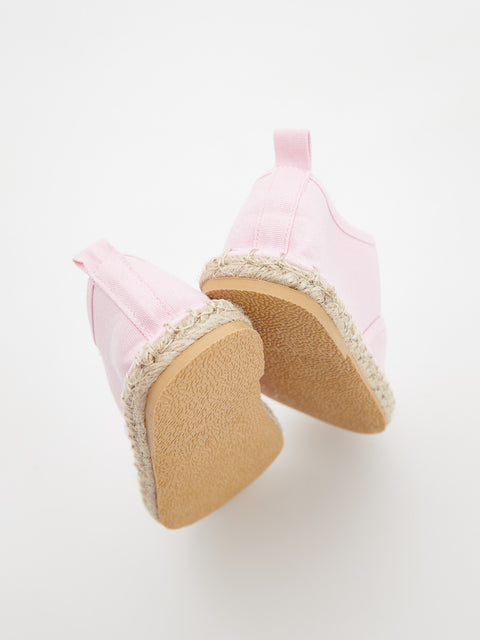 Reserved Baby Girl's Pink Cotton Slip-on Sneakers | Reserved In Lebanon