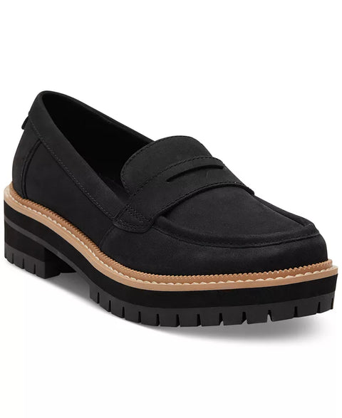TOMS Women's Black Cara Lug Sole Loafers | TOMS In Lebanon