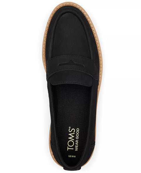 TOMS Women's Black Cara Lug Sole Loafers | TOMS In Lebanon