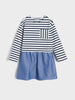 Sinsay Baby Girl's Multicolor Long Sleeves Striped Dress | Sinsay In Lebanon