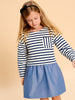 Sinsay Baby Girl's Multicolor Long Sleeves Striped Dress | Sinsay In Lebanon