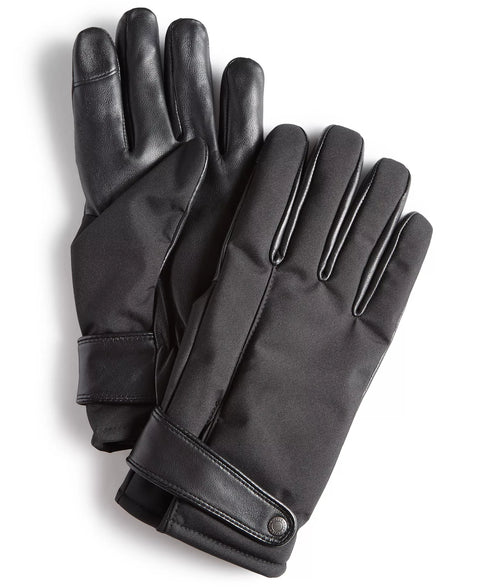 Cole Haan Men's Black Mixed Media Commuter Gloves | Cole Haan in Lebanon