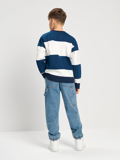 Sinsay Boy's Blue Denim With Cuffs Pants | Sinsay in Lebanon