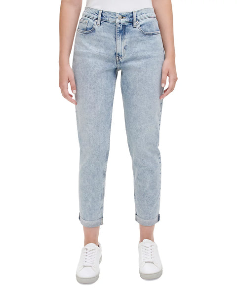 Calvin Klein Jeans Women's Ohio Mid-Rise Tapered Slim Jeans | Calvin Klein Jeans In Lebanon