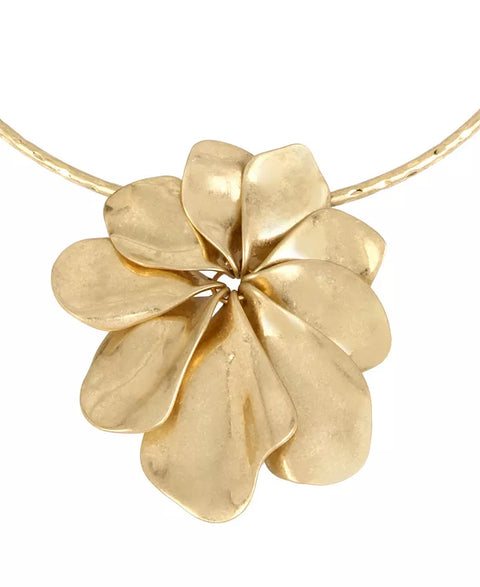Robert Lee Women's Gold Flower Pendant Wire Necklace| Robert Lee in Lebanon