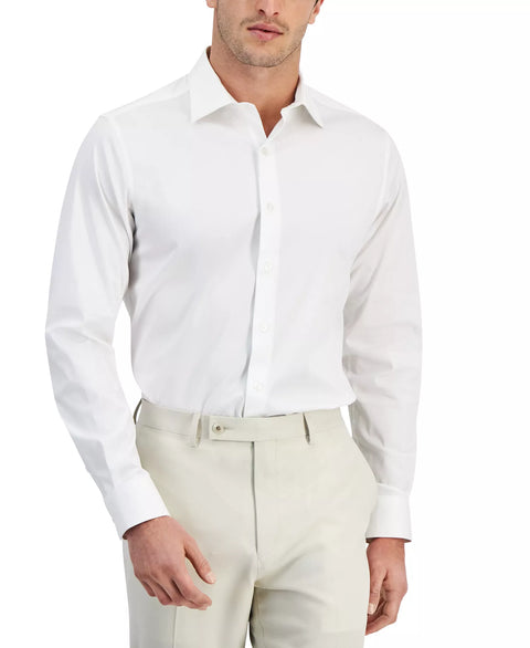 Alfani Men's Regular-Fit Temperature Regulating Solid Dress Shirt | Alfani in Lebanon