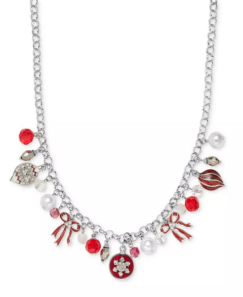 Holiday Lane Women's Silver Shaky Ornament Necklace |Holiday Lane in Lebanon