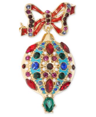 Holiday Lane Women's Gold Multicolor Brooch Pin |Holiday Lane in Lebanon