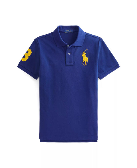 Polo Ralph Lauren Boy's Navy Big Pony Cotton Mesh Polo T-Shirt  | Polo Ralph Lauren in Lebanon