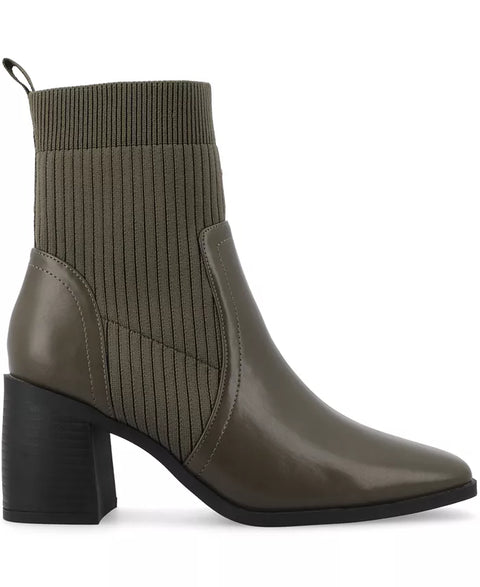 Journee Collection Women's Olive WD-Harlowe Ankle Boots | Journee Collection In Lebanon