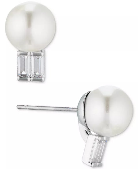 Eliot Danori Women's Silver and Imitation Glass Pearl Earrings |Eliot Danori  In Lebanon