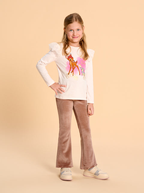 Sinsay Girl's Off White Disney Print Long Sleeve Blouse | Sinsay In Lebanon