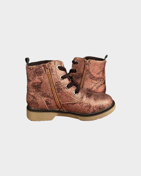 Graceland Girl's Brown Patterned Lace-up Boots 5013075 (shoes 38)shr
