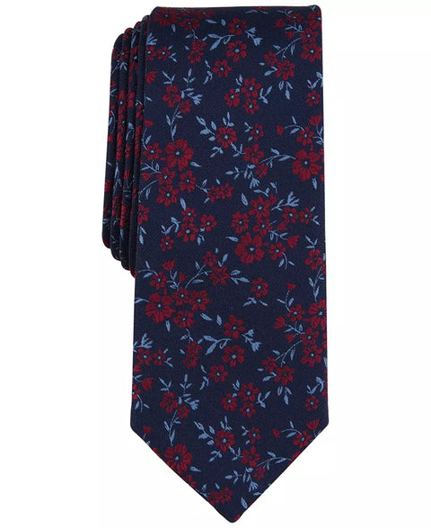 Bar III Men's Navy Kelso Floral Tie | Bar III In Lebanon