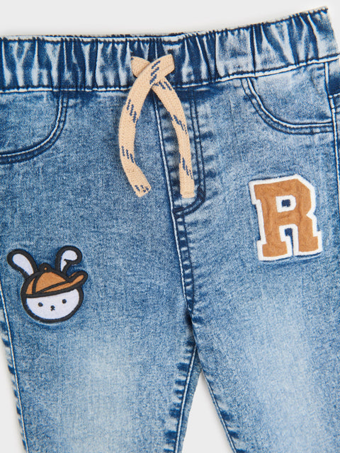 Sinsay Fox & Bunny Baby Boy's Blue Jeans | Sinsay In Lebanon
