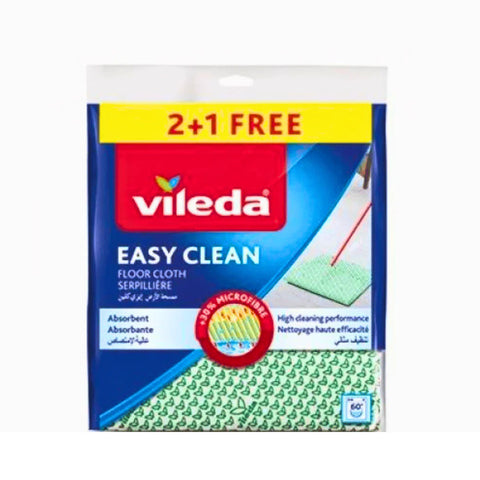 Vileda Floor Cloth Green 2+1 Free | Vileda In Lebanon