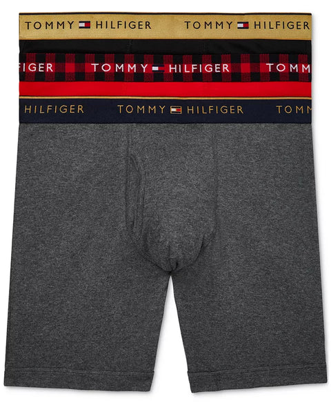 Tommy Hilfiger Men's Multicolor Moisture-Wicking Boxer Briefs Set Pack of 3|Tommy Hilfiger In Lebanon