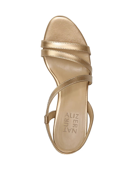 Naturalizer Women's Bronze Pearl Faux Leather Brenta Strappy Dress Sandals | Naturalizer In Lebanon