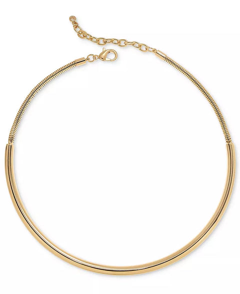 On 34th Women's Gold-Tone Smooth & Snake Collar Necklace | On 34th in Lebanon