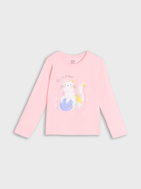 Sinsay Girl's Pink Two-Piece Pajamas With Cat Print | Sinsay In Lebanon