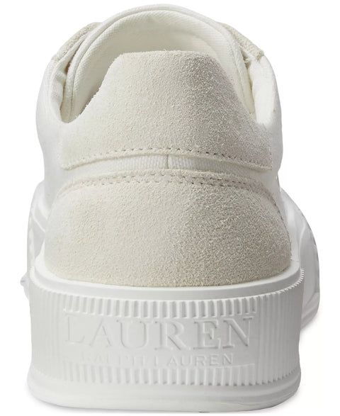 Lauren Ralph Lauren Women's White Daisie Lace-Up Low-Top Sneakers | Lauren Ralph Lauren In Lebanon