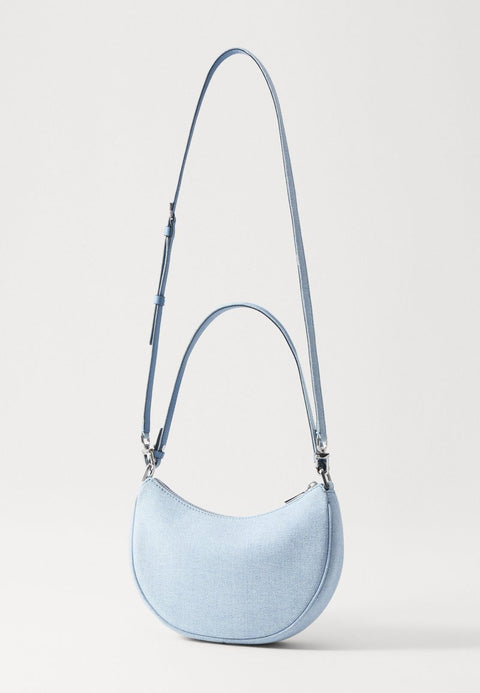 Michael Kors Women's Light Blue Denim Kyla Small Convertible Crossbody|Michael Kors In Lebanon