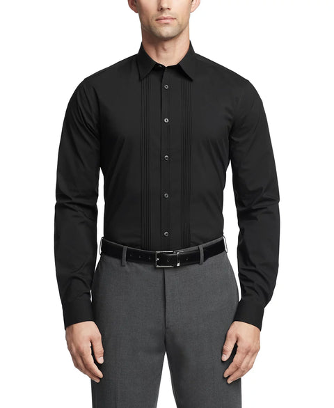Calvin Klein Men's Black Infinite Color Slim Fit Dress Shirt | Calvin Klein In Lebanon