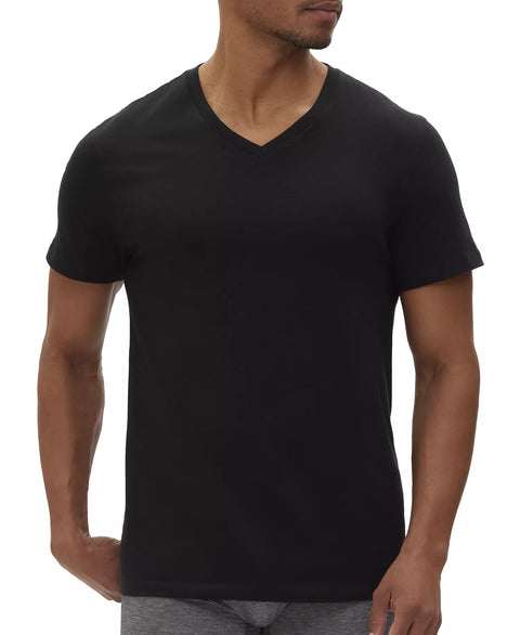 Gap Men's Black 3-Pk Cotton V-Neck Undershirt | Gap In Lebanon