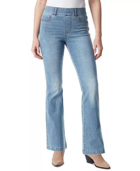 Gloria Vanderbilt  Women's Blue Shape Effect Pull-On Flared-Leg Jeans  |   Gloria Vanderbilt  in Lebanon