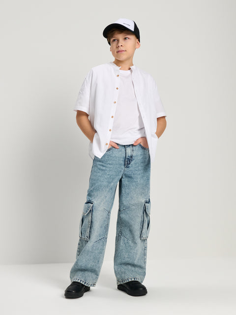 Sinsay Boy's Blue Baggy Fit Jeans | Sinsay In Lebanon