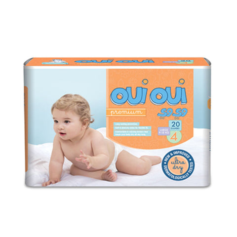 Oui Oui Premium Diaper Size:4 20 Count 9-18KG