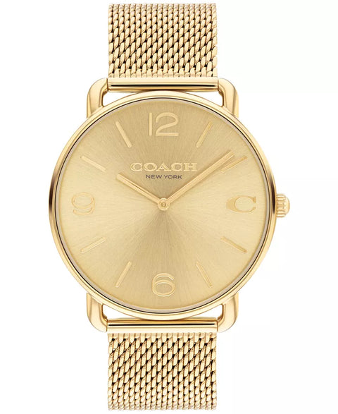 Coach Unicex Elliot Gold-Tone Stainless Steel Mesh Bracelet Watch| Coach in Lebanon