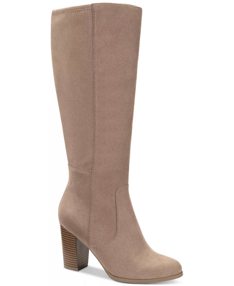 Style & Co Women's Tan Addyy Knee High Dress Boot | Style & Co In Lebanon