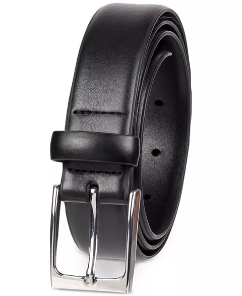 Alfani Men's Black Feather-Edge Dress Belt | Alfani In Lebanon