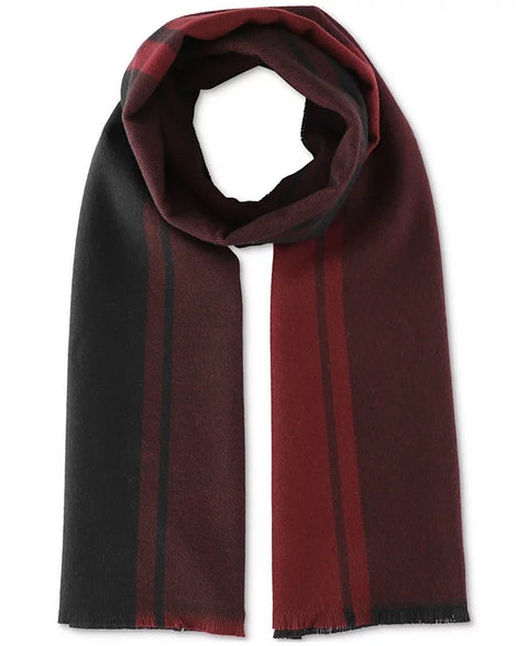 Alfani Men's Maroon Black Plaid Scarf | Alfani In Lebanon