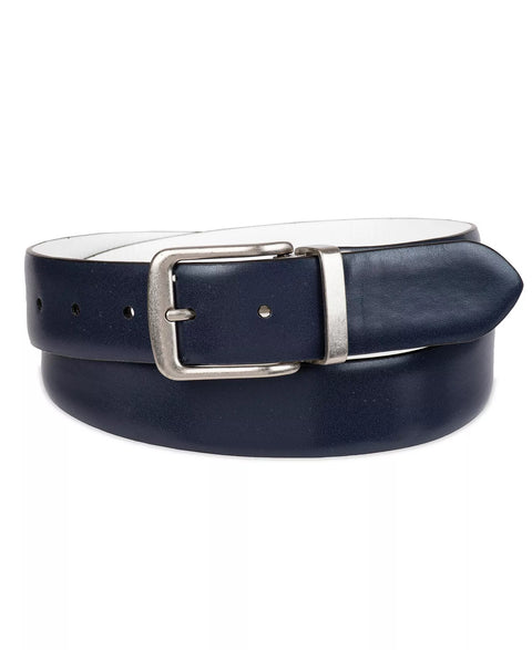 Tommy Bahama Men's White & Navy Two-In-One Reversible Cushion Inlaid Casual Belt | Tommy Bahama In Lebanon