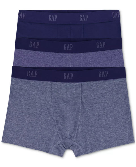 GAP Men's Blue Pack of 3 Contour Pouch Trunks | GAP In Lebanon