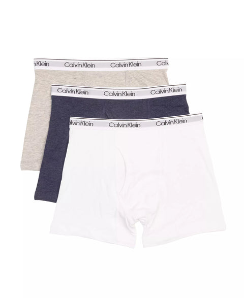 Calvin Klein Big Boy's White/Gray/Navy Boxer Briefs, Pack of 3 | Calvin Klein in Lebanon