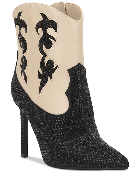 INC International Concepts Women's Black & Beige Indigo Mid-Calf Boots | INC International Concepts In Lebanon