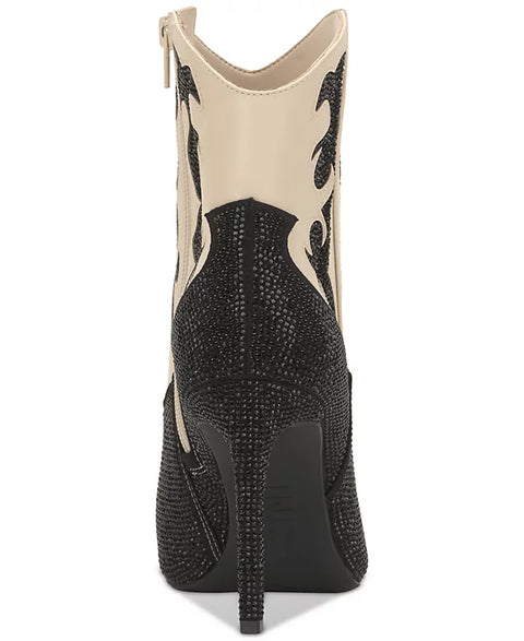 INC International Concepts Women's Black & Beige Indigo Mid-Calf Boots | INC International Concepts In Lebanon
