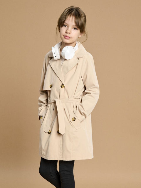 Sinsay Girl's Beige Trench Coat | Sinsay In Lebanon