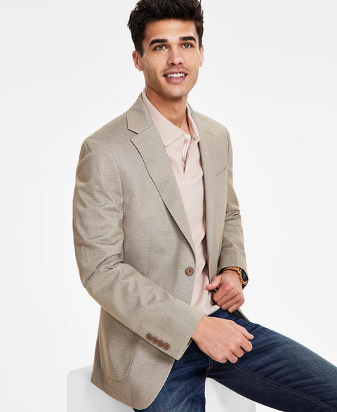 Calvin Klein Men's Tan Solid Slim-Fit Soft Sport Coat | Calvin Klein In Lebanon