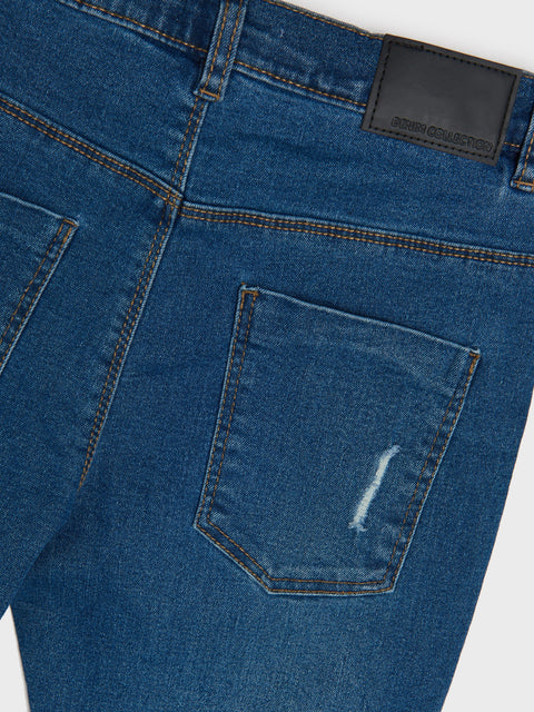 Sinsay Girl's Blue Ripped Slim Fit Jeans | Sinsay In Lebanon