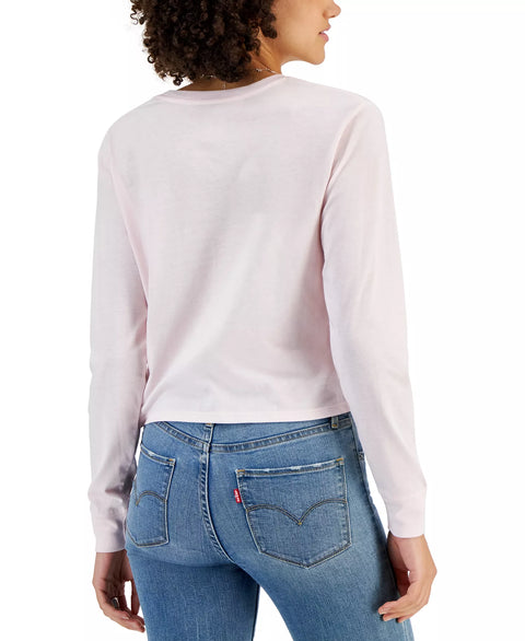 Disney Minnie Mouse Women's Barely Pink Print Long-Sleeve Blouse  | Disney in Lebanon