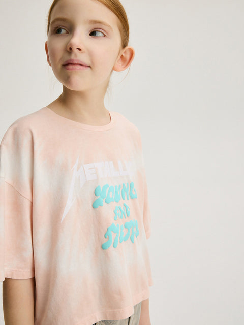Reserved Girl's Multicolored Metallica Tie-Dye T-shirt | Reserved In Lebanon